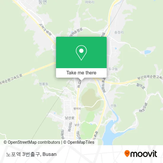 노포역 3번출구 map
