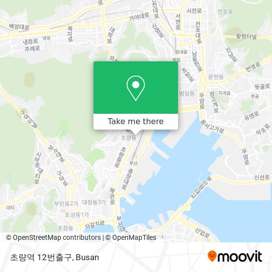 초량역 12번출구 map