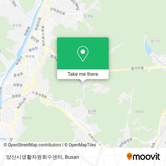 양산시생활자원회수센터 map