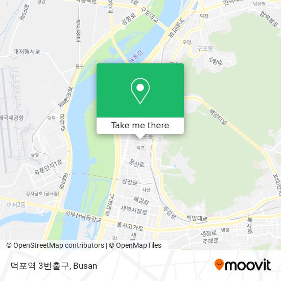 덕포역 3번출구 map