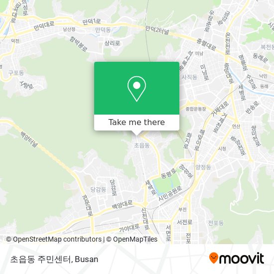 초읍동 주민센터 map