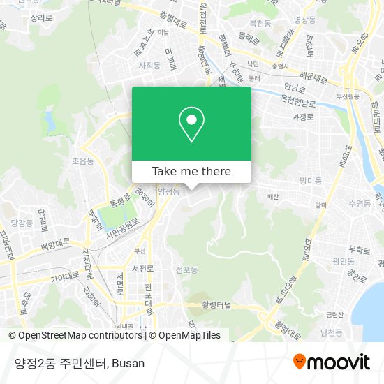 양정2동 주민센터 map