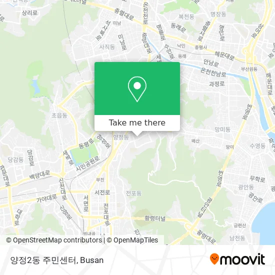 양정2동 주민센터 map