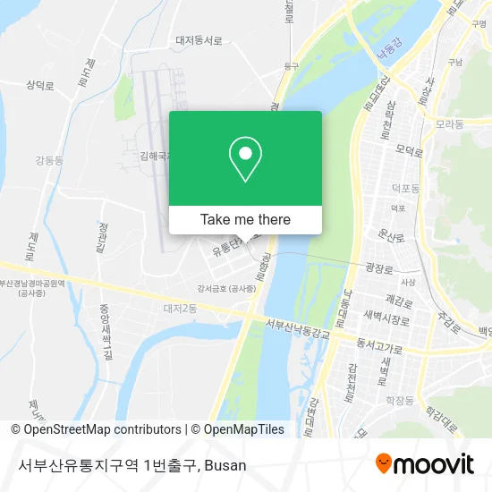 서부산유통지구역 1번출구 map