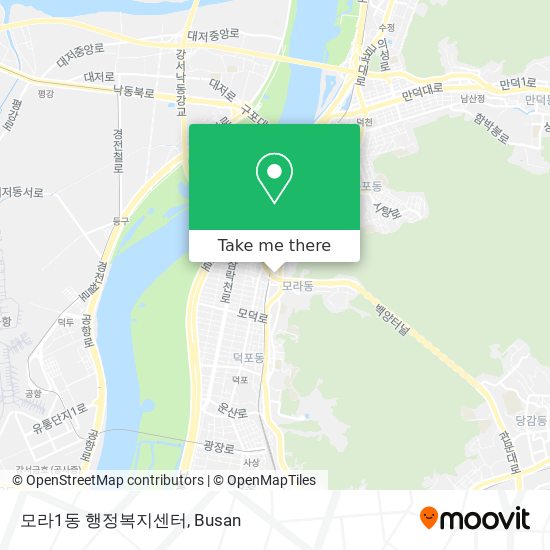 모라1동 행정복지센터 map