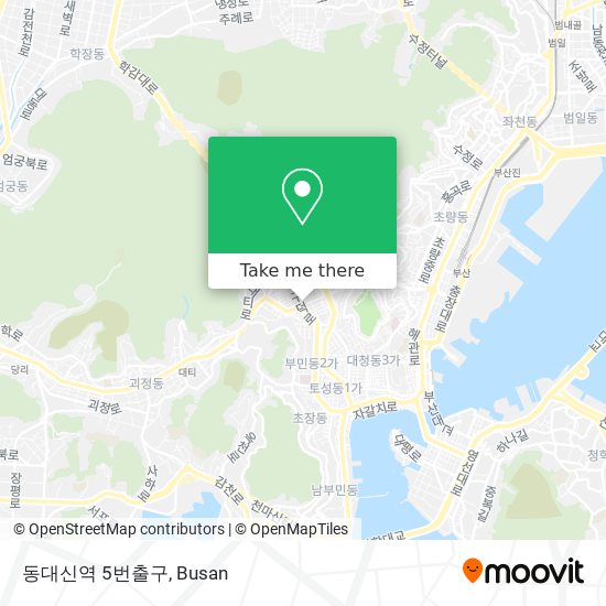 동대신역 5번출구 map