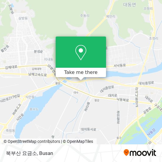 북부산 요금소 map