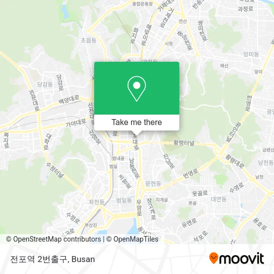 전포역 2번출구 map