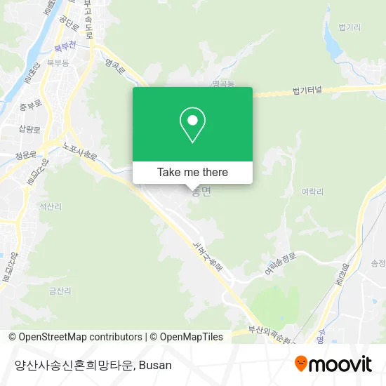양산사송신혼희망타운 map
