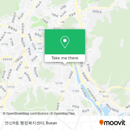 연산9동 행정복지센터 map