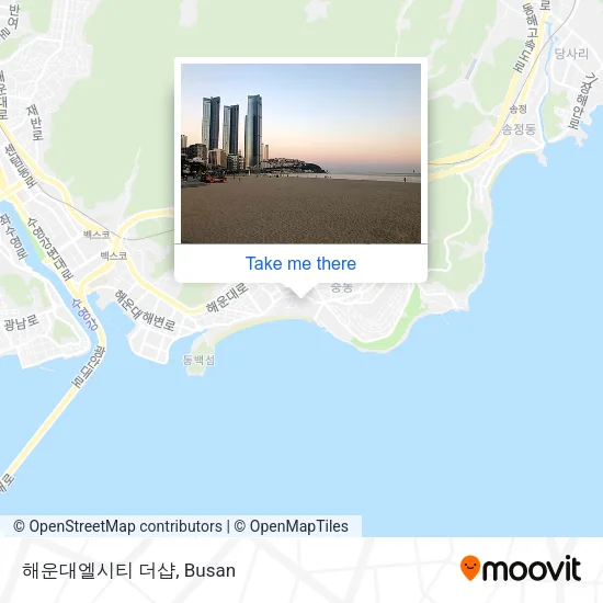 해운대엘시티 더샵 map