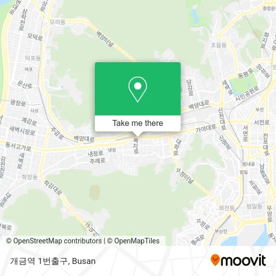 개금역 1번출구 map