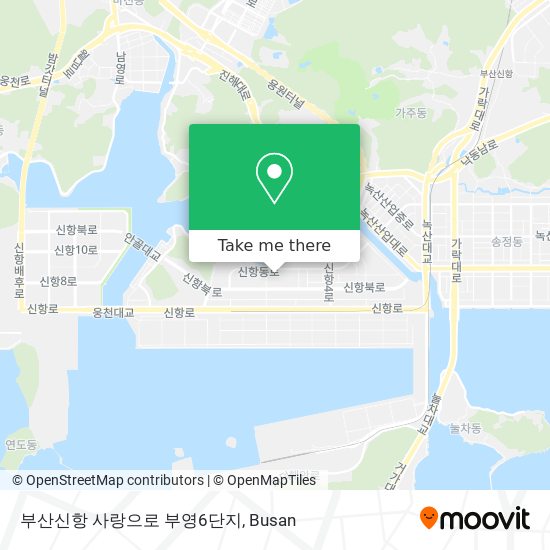 부산신항 사랑으로 부영6단지 map