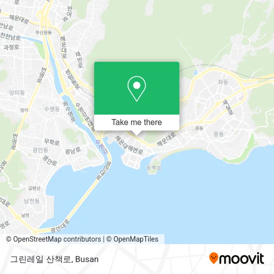 그린레일 산책로 map