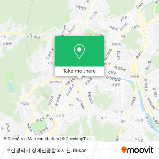 부산광역시 장애인종합복지관 map