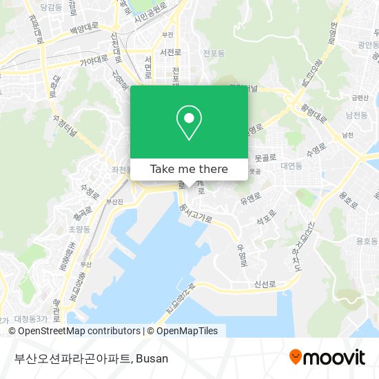 부산오션파라곤아파트 map