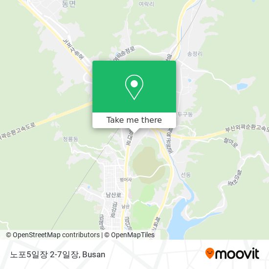 노포5일장               2-7일장 map