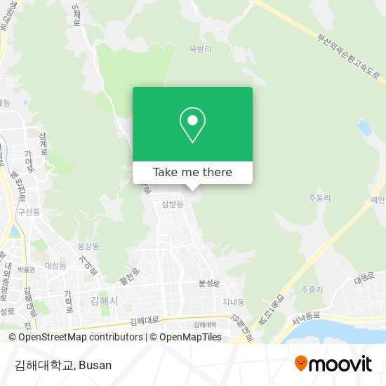 김해대학교 map
