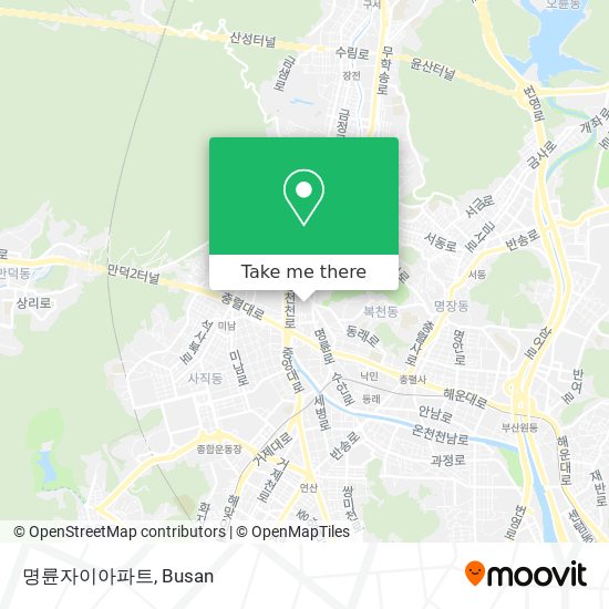 명륜자이아파트 map