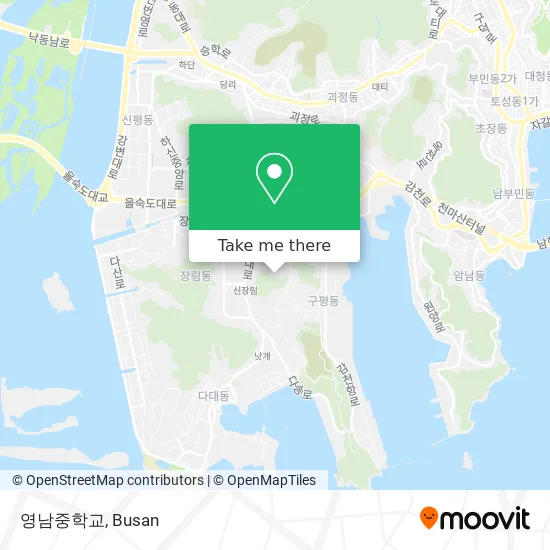 영남중학교 map