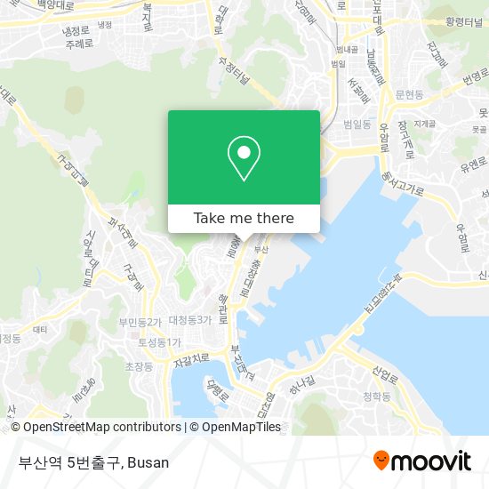 부산역 5번출구 map