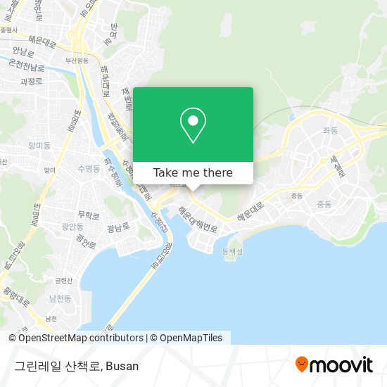그린레일 산책로 map