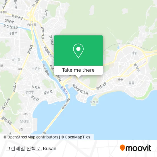 그린레일 산책로 map