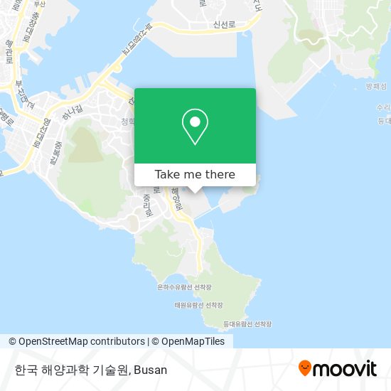 한국 해양과학 기술원 map
