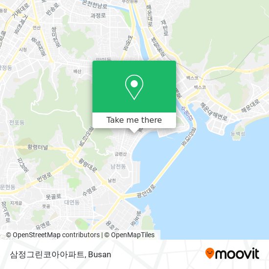 삼정그린코아아파트 map
