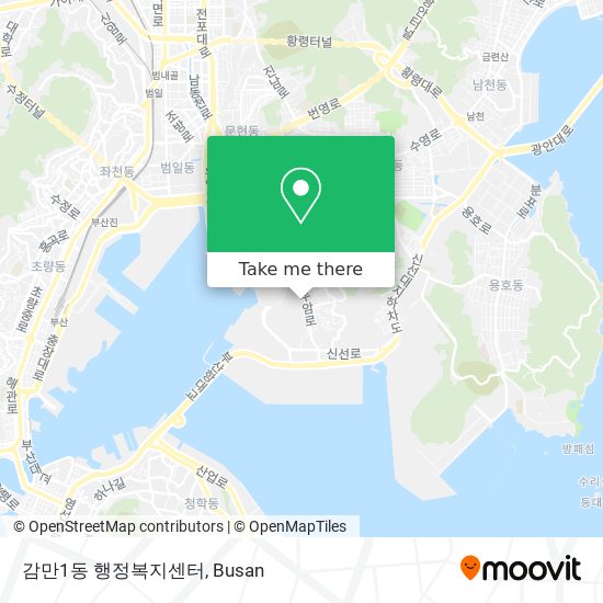 감만1동 행정복지센터 map