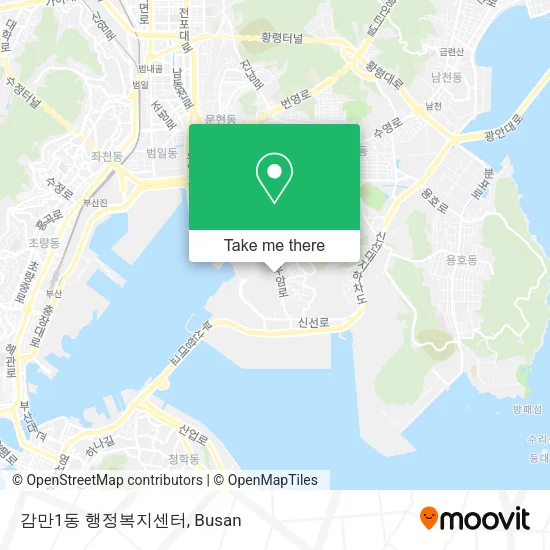 감만1동 행정복지센터 map