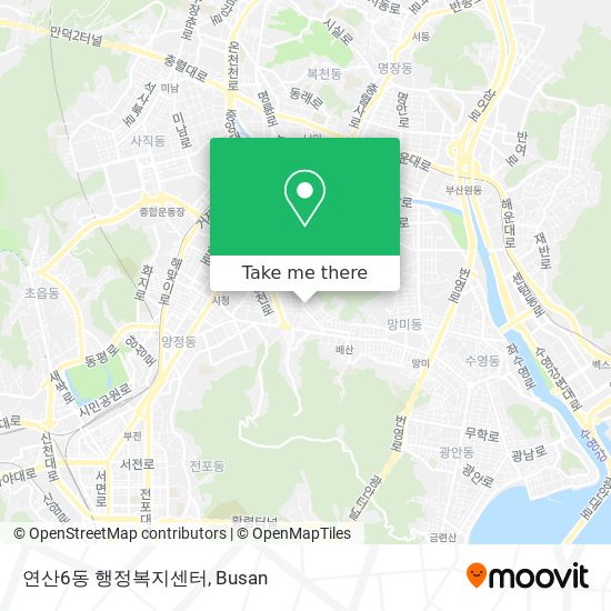 연산6동 행정복지센터 map