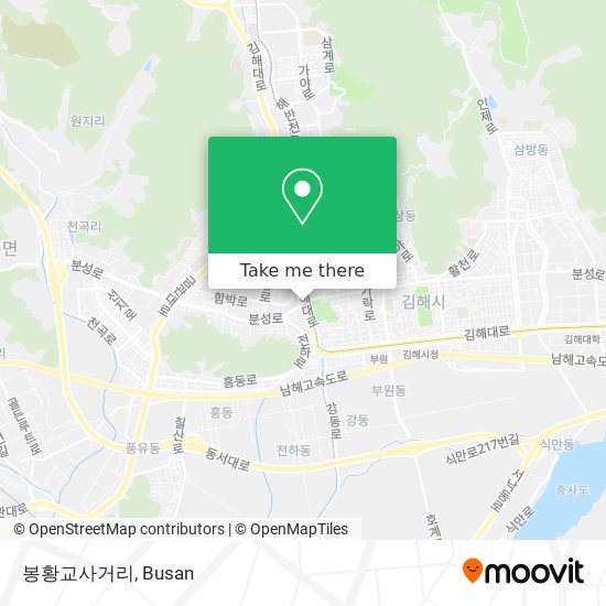 봉황교사거리 map