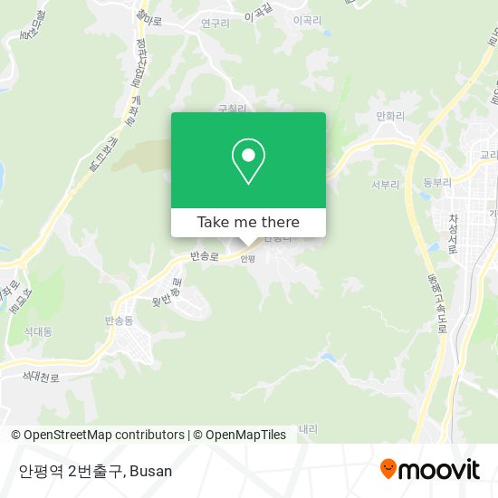 안평역 2번출구 map