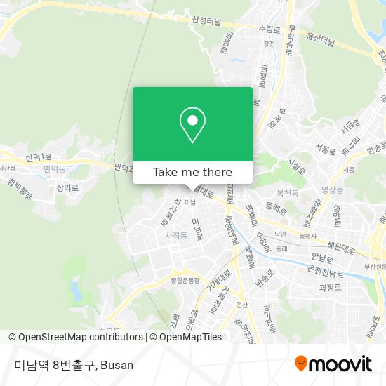 미남역 8번출구 map