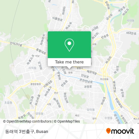 동래역 3번출구 map
