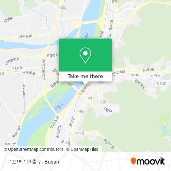 구포역 1번출구 map