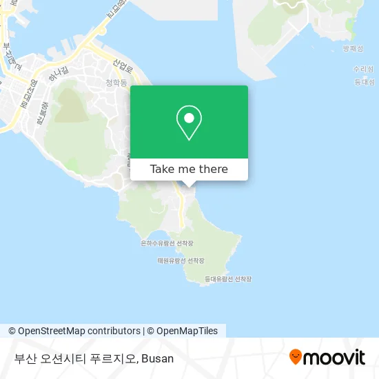 부산 오션시티 푸르지오 map
