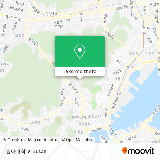 동아대학교 map