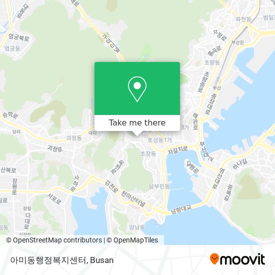 아미동행정복지센터 map
