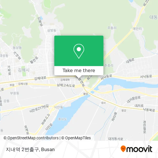 지내역 2번출구 map