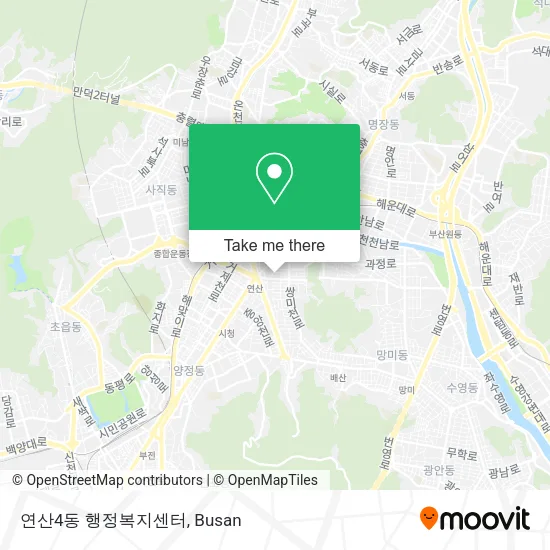 연산4동 행정복지센터 map