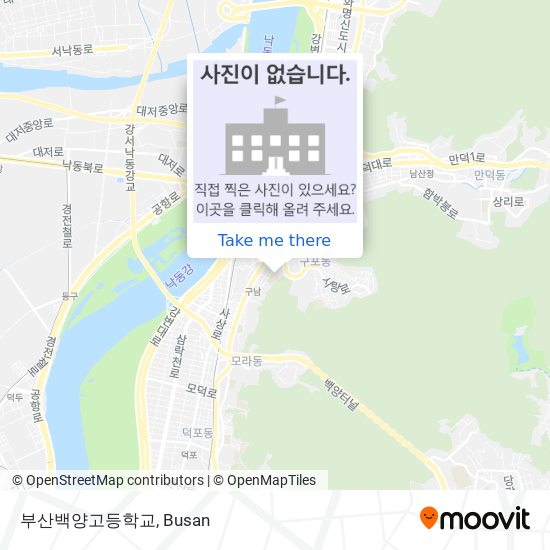 부산백양고등학교 map