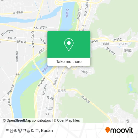 부산백양고등학교 map