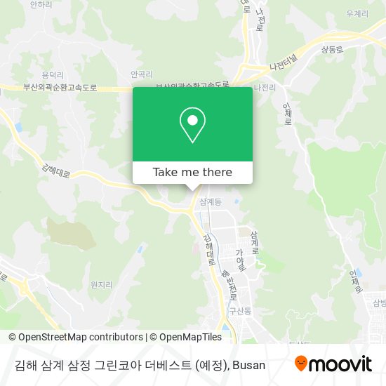 김해 삼계 삼정 그린코아 더베스트 (예정) map
