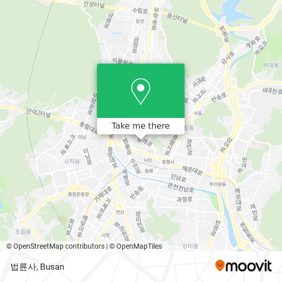 법륜사 map