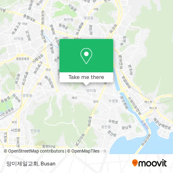 망미제일교회 map