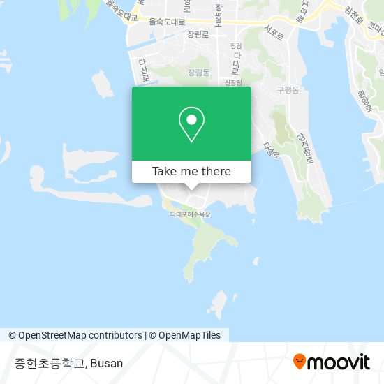 중현초등학교 map