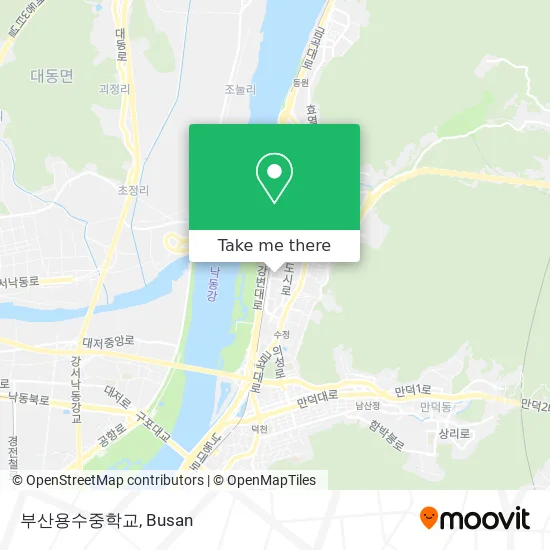 부산용수중학교 map