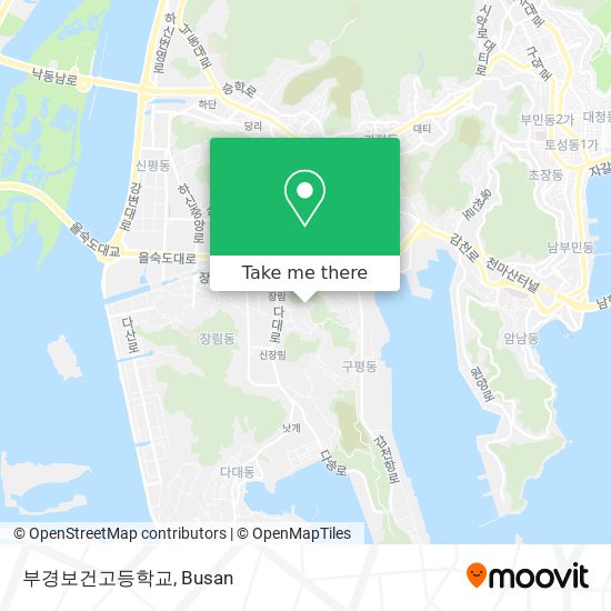 부경보건고등학교 map